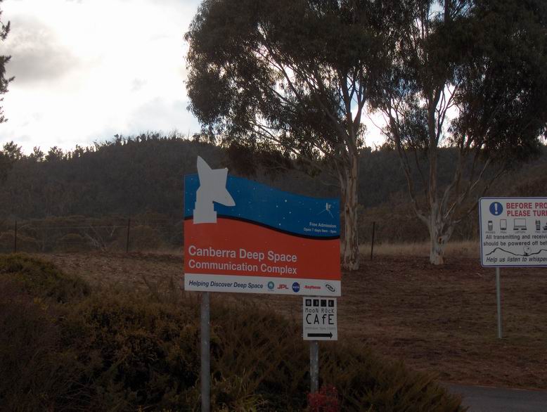 The Deep Space Network sign