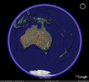 Google Earth globe