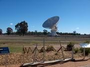 distant view of dishes with exhibit