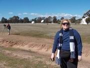 Carolyn in the field at ATNF