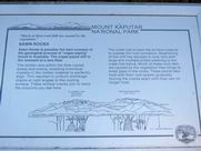 Descriptive plaque about Sawn Rocks