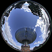 All-sky shot of the big dish