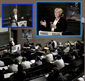 Carolyn speaking at ESO