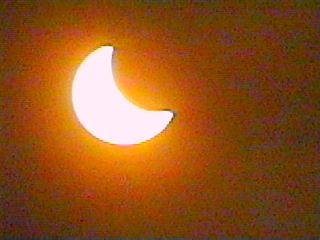 Partial eclipse through goggles