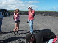 the lava hike group