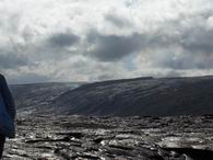 the lava field and pali